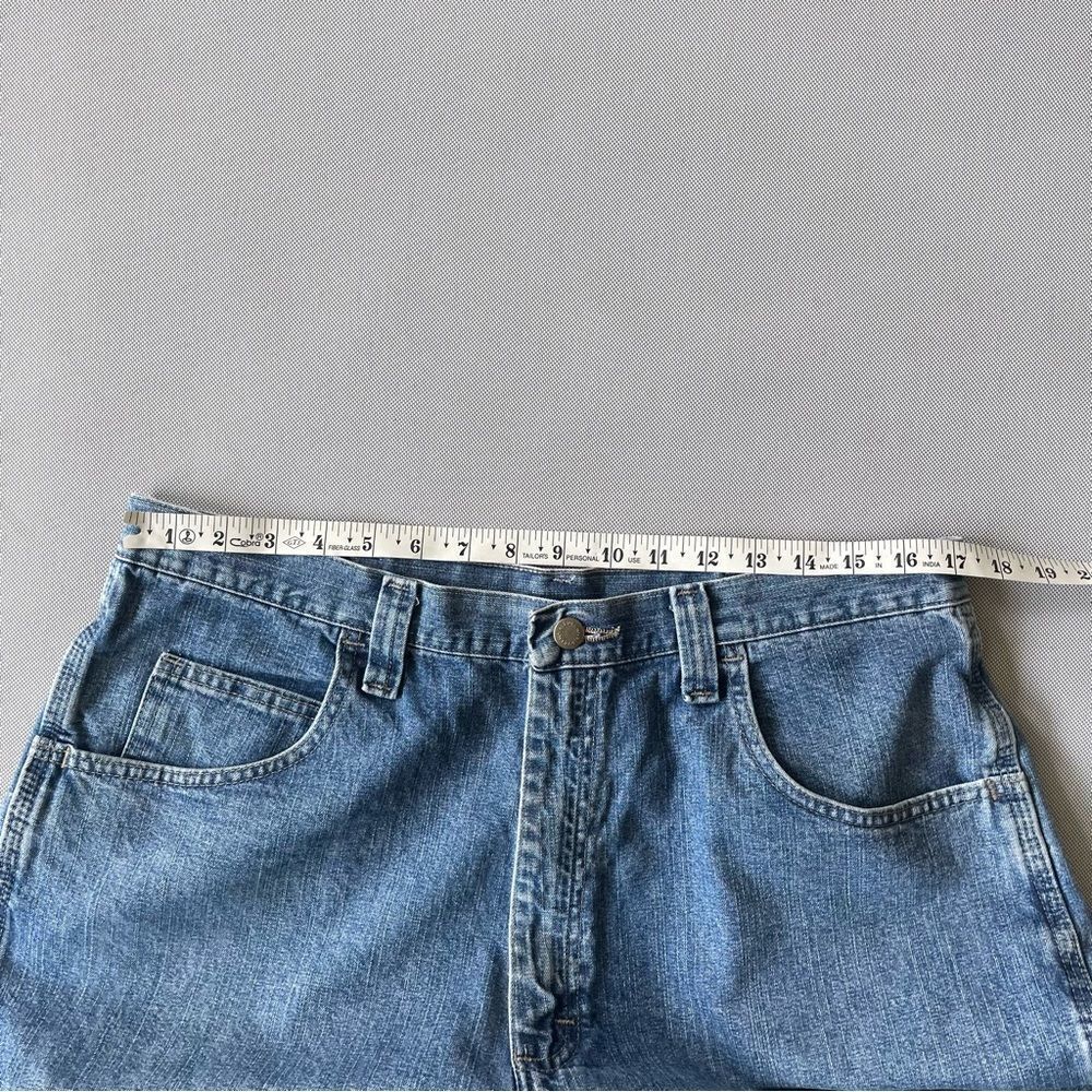 Vintage Wrangler Baggy Carpenter Denim Jean Shorts Jorts Men’s Size 36 Waist EUC - Picture 5 of 11